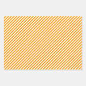 Fun & Bright Yellow & Cream Squiggly Lines ラッピングペーパーシート (正面2)