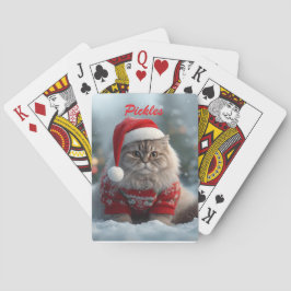Fun British Shorthair Cat Christmas Personalized  トランプ
