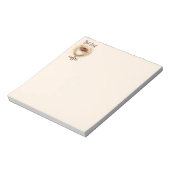 Fun But First Coffee Watercolor Reminder Quote ノートパッド (回転)