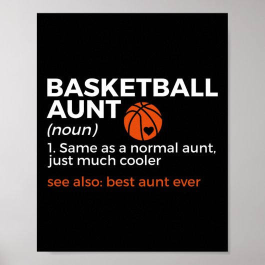 Fun Bysketbyll Aunt Definition Best Aunt Ever  ポスター (正面)