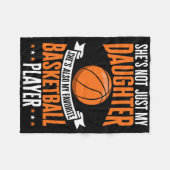 Fun Bysketbyll Parent She's My Favorite Bysketbyll フリースブランケット (正面(横))