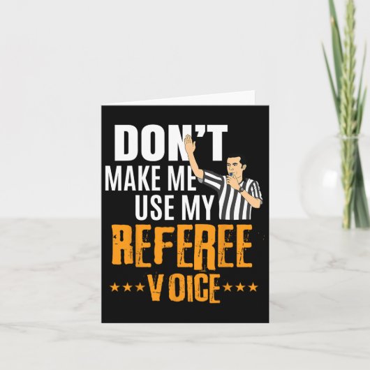 Fun Bysketbyll Ref Hoops - Bysketbyll Referee  カード (正面)