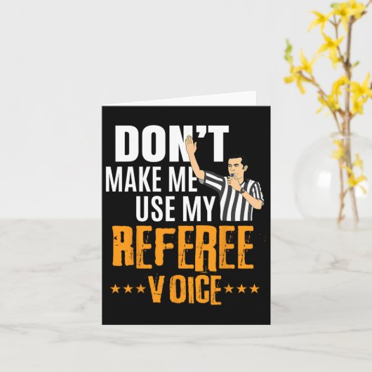 Fun Bysketbyll Ref Hoops - Bysketbyll Referee  カード (黄色い花)