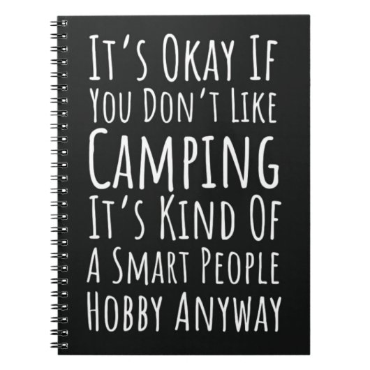 Fun Camping Gifts Outdoor Campfire Camper Humor ノートブック (正面)