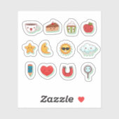 Fun cartoon kawaii sticker set シール (シート)