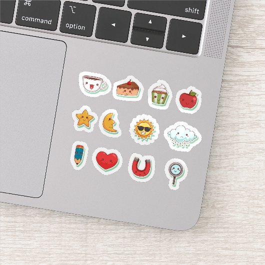 Fun cartoon kawaii sticker set シール (詳細)