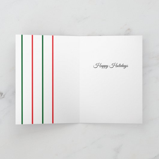 Fun Cartoon-like Christmas Tree Design カード (内部)