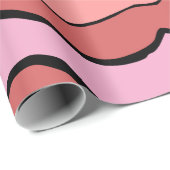 Fun Cartoon Open Mouth and Lips ラッピングペーパー (ロールコーナー)