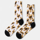 Fun Cartoon Shih Tzu Dog Socks ソックス (左)