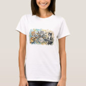 Fun Cat Band Music Piano Drums Keyboard Tシャツ (正面)
