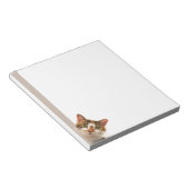 Fun Cat Kitten Looking at You Cute Animal Fun ノートパッド (アングル)