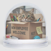 Fun Cats meme Snow Globe, office, HR, Business (正面)
