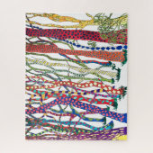 Fun Challenging Whimsical Colorful Crazy Forest  ジグソーパズル (縦)