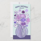 Fun cheerful flower bouquet CC0885 Birthday card (正面)
