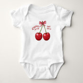 Fun Cherries Bodysuit for Kids - Adorable  ベビーボディスーツ (正面)