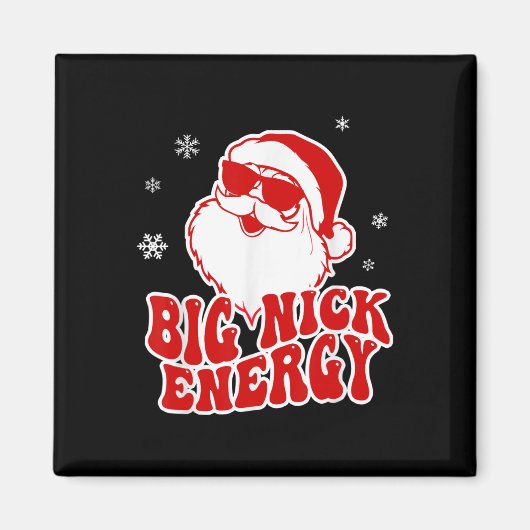 Fun Christmas Big Nick Energy Santa Naughty Adult マグネット (正面)