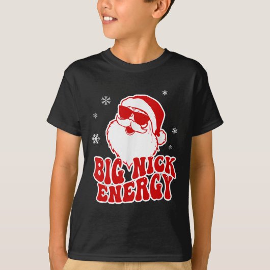 Fun Christmas Big Nick Energy Santa Naughty Adult  Tシャツ (正面)