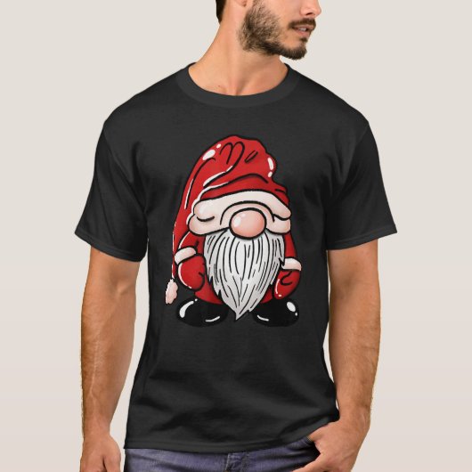 Fun Christmas Happy Gnome I'm So Freaking Merry Tシャツ (正面)