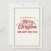 Fun Christmas party invite by Santa 招待状 (裏面)