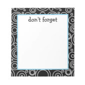 Fun Circle Pattern ノートパッド (正面)