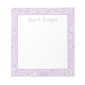 Fun Circle Pattern ノートパッド (正面)