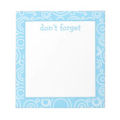 Fun Circle Pattern ノートパッド (正面)