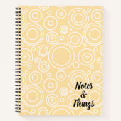 Fun Circle Pattern ノートブック (正面)