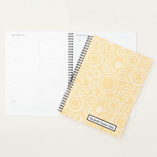 Fun Circle Pattern プランナー手帳 (ディスプレー)