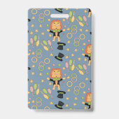 Fun Circus Juggling Lion Student Hall Pass Badge バッジ (裏面)