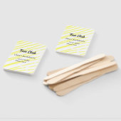 Fun Club bachelorette party yellow lines backgroun ハンドファン (組立なし)