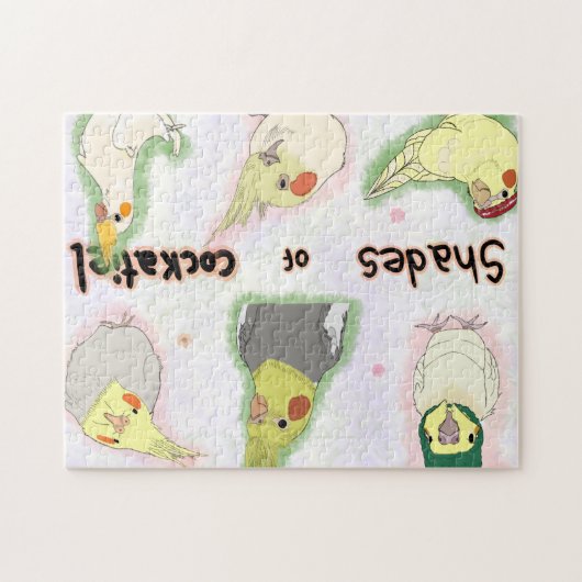 Fun Cockatiel Bird ジグソーパズル (横)