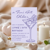 Fun Cocktail A Tini Bit Older 30th Birthday 招待状