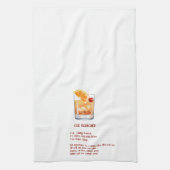  Fun Cocktail Bar Decor - Old Fashioned Recipe キッチンタオル (縦)