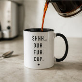 Fun coffee humor typography modern coworker マグカップ