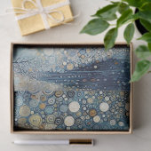 Fun Colorful Abstract Winter Wonderland Art 薄葉紙 (ギフト)