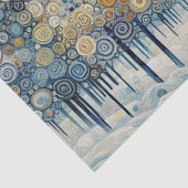 Fun Colorful Abstract Winter Wonderland Art 薄葉紙 (詳細)