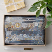 Fun Colorful Abstract Winter Wonderland Art 薄葉紙 (ギフト)