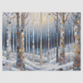 Fun Colorful Abstract Winter Wonderland Art 薄葉紙 (正面)