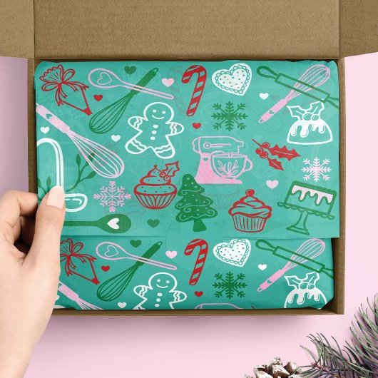 Fun Colorful Baking & Cooking Utensil Christmas 薄葉紙