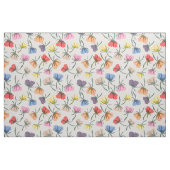 Fun Colorful Floral Design on Cotton ファブリック (ファットクウォーター)