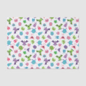 Fun Colorful Monster Mash Pattern Halloween Party 薄葉紙 (正面)