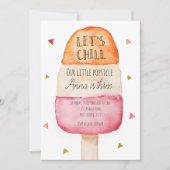 Fun Colorful Popsicle Birthday Invitation 招待状 (正面)