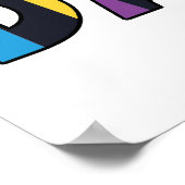 Fun & Colorful Striped Dancers Dance ポスター (角)