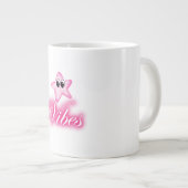 ✨ Fun & Colorful Vibes – Cute Trendy Positive Ener ジャンボコーヒーマグカップ (正面右)