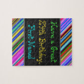 Fun, Colorful, Whimsical 24th Birthday Puzzle ジグソーパズル (横)