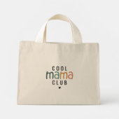 Fun Cool Mama Club, ママへのギフト ミニトートバッグ (裏面)