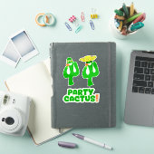 Fun Cool Party Cactus Set Stickers シール (iPadカバー)