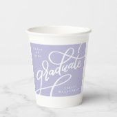 Fun Corner Script Purple Grad Party 紙コップ (裏面)