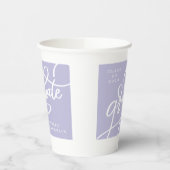 Fun Corner Script Purple Grad Party 紙コップ (左)