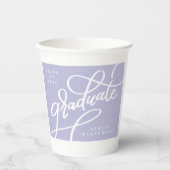 Fun Corner Script Purple Grad Party 紙コップ (正面)